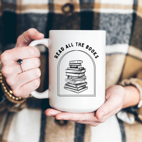 Read all the Books mug