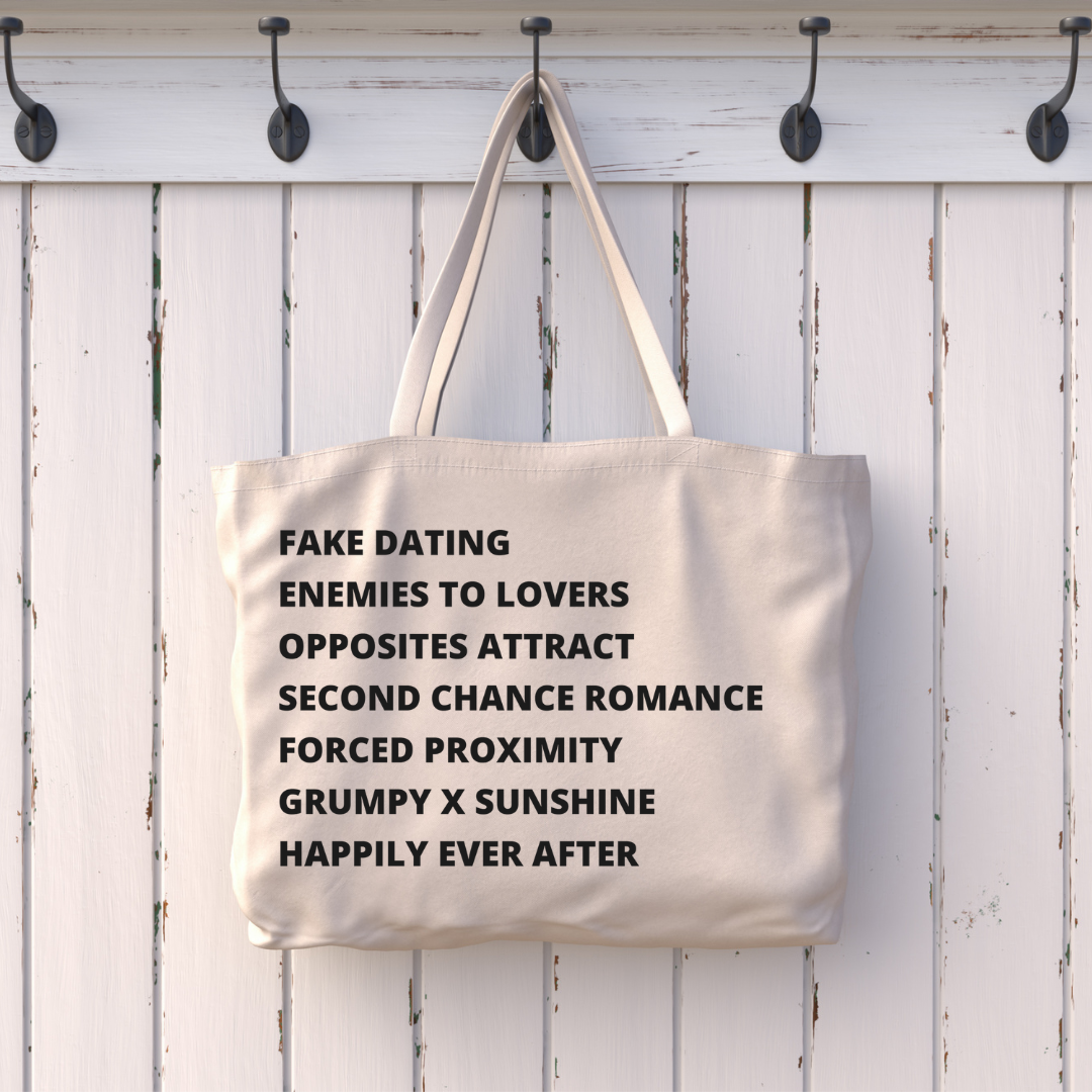 Romcom Tropes Oversized Book Tote