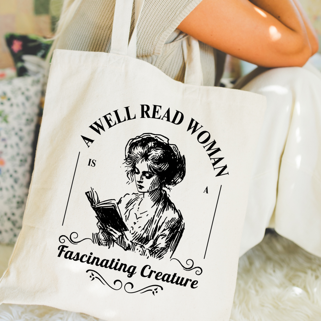 A Well Read Woman Book Tote