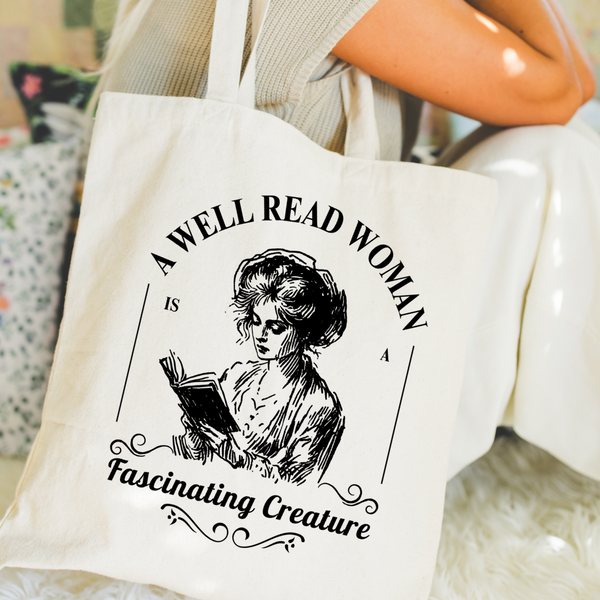 A Well Read Woman Book Tote