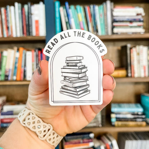 Read All the Books Sticker